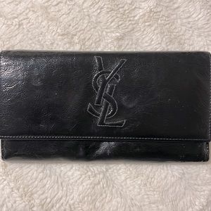 YSL wallet black leather Yves Saint Laurent